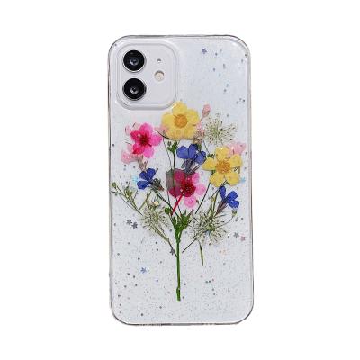 China Real UMI Flower Shockproof Dry Phone Case For iPhone 11 12 Pro Max Mini Handmade 7 8 6 6S Plus XR X XS Max Se for sale