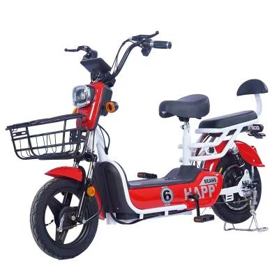 China Carbon steel new style 48v 350w women city bike factory cheap price electric folding electric bicycle for adult for sale