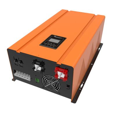 China 120/240vac Low Frequency Split Phase 6000w 24v Power Inverter Sine Wave 390*224*180mm for sale