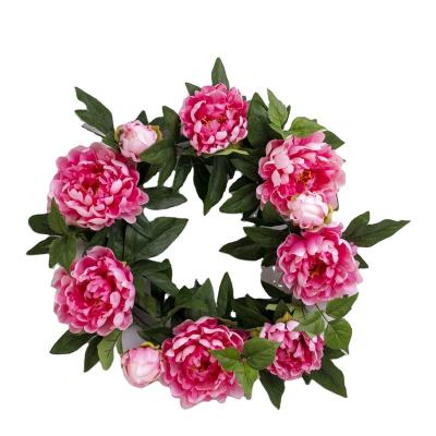 China High Quality New Design High Quality Simulation Silicone Mold Preserved Peony With 8 Flower Heads for sale