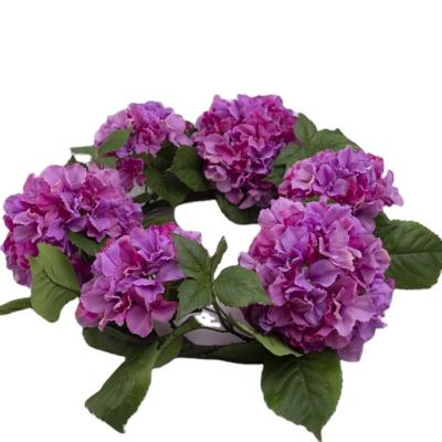 China Hotsale high quality decorative bridesmaid artificial simulation flower bouquet decorative ring for festival decorations for sale