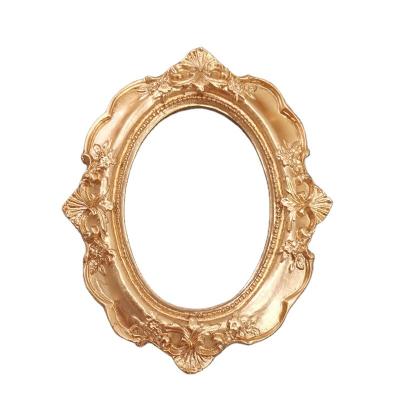 China SOLID COLOR Gold Mini Little Resin Photo Frame Pulls IST Vintage Photography Props Props For Jewelry Display for sale