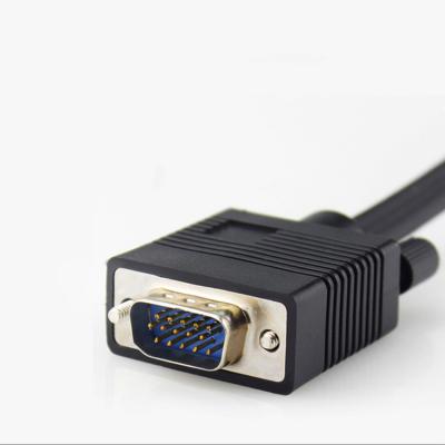 China Black COMPUTER VGA To VGA Video Extension Cable Attach Hd15 15pin Male To Female 5 Meters VGA CABLE for sale