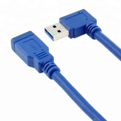 China MP3/MP4 Player 30 Cm USB 3.0 Right Angle Extension Cable One Male To One Spot Female Data Line for sale