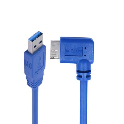 China MP3 / MP4 Player USB 3.0 A Male To B Micro 90 Degree Hard Drive Right Angle External Cable Data Line for sale