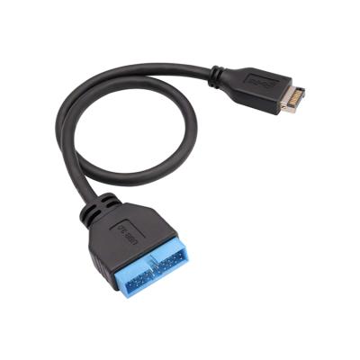 China MP3/MP4 Type-E Player USB3.1 Male to USB3.0 IDC 20Pin Laptop Motherboard Computer Extension Cable Male Data Line for sale