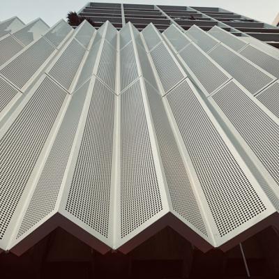 China Modern Aluminum Facade Curtain Wall Aluminum Mesh Panel Systems for sale