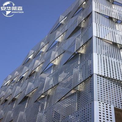 China Traditional Aluminum Alloy Perforated Curtain Wall Plate Aluminum Composite Perforated Aluminum Wall Plate for sale