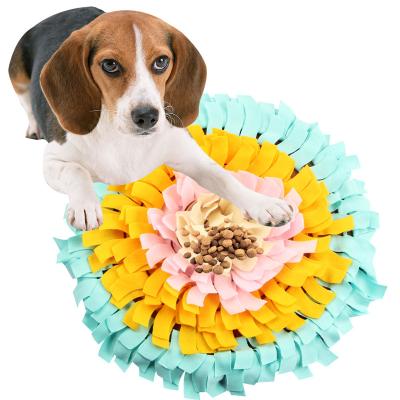 China Travel Hand - Woven Dog Sniff Pad Soft Pet Smell Nose Work Sniff Mat Training Feeding Foraging Blanket dog sniff mat for sale