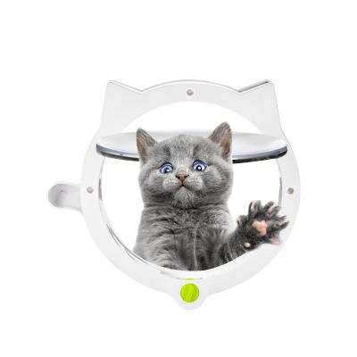 China Viable Replacement Plastic Flap Pet Door Interior Round Cat Door for sale