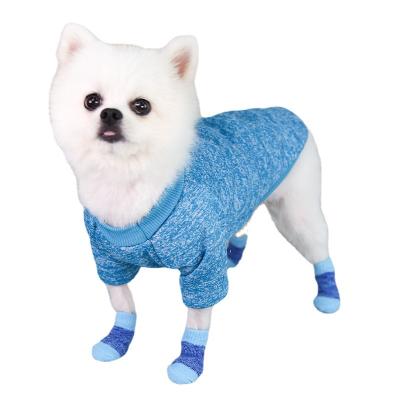 China Sustainable Luxury Dog Apparel Pet Anti Slip Protect Paw Socks Custom Design Support For Dogs for sale