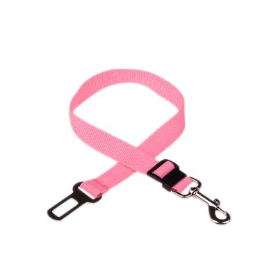 China Wholesale Nylon Padded Safety Car Seat Belt for Dogs, Adjustable Pet Cat Vehicle Leash Harness for sale