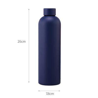 China Promotion Double-Wall Vacuum Flasks 20oz 750ml Sustainable Lipstick Insulated Stainless Steel Water Bottle for sale