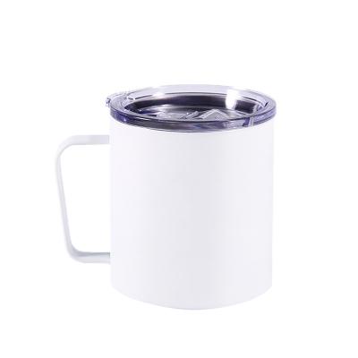 China Sustainable Best Selling Stainless Steel Double Walled Vacuum Insulated 12oz Sublimation Coffee Mugs With Lid for sale