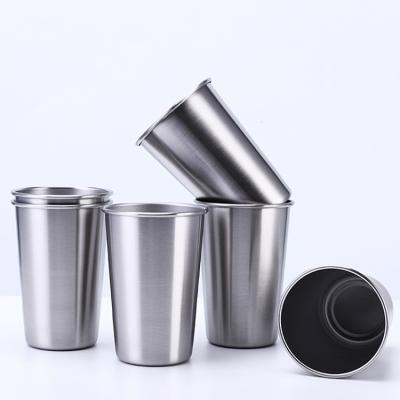 China 17oz 500ml Minimalist Bulk Custom Stainless Steel Pint Mugs For Tea Beer Coffee Juice Milk Drinking for sale