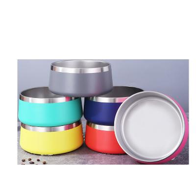 China Automatic Wholesale Custom Sublimation Dog Bowl Stainless Steel Pet Bowls And Feeders For 40oz/64oz for sale