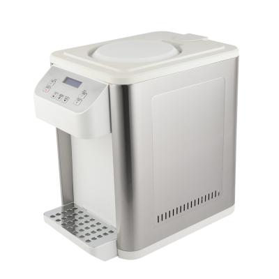 China Hotel Desk Top-Loading Hot And Cold Water Cooler Dispenser With Compressor for sale