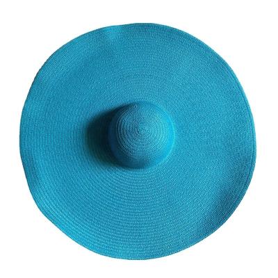 China Wholesale 2022 Straw Hat Wholesale 2022 Summer Image Summer Sun Hat Beach Slouch Hat Luxury Oversized Large Brim Women's Sombreros Wide Brim Hat for sale