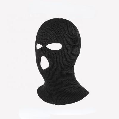 China Winter Designer COMMON Balaclava Knitted Ski Mask 3 Hole Balaclava Party High Quality Thick Face Mask For Women Men for sale