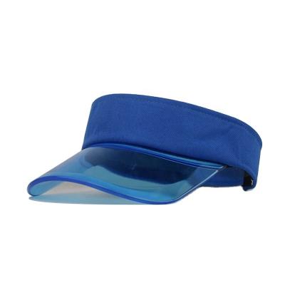 China COMMON Custom Logo Sunshade Empty Top Hat Outdoor UV Protection Mounting Plastic Clear Sun Visor Hats Beach Golf Tennis Sports Hat for sale