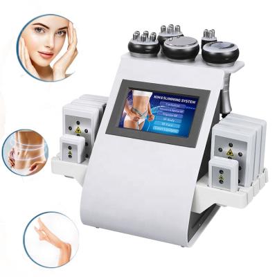 China 2021 Weight Loss Factory 6 in 1 Cavitation Vacuum Radio Frequency Body Slimming Beauty Machine Good Reviews for sale