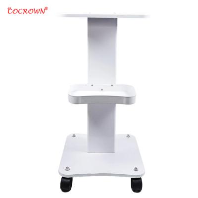 China 2021 modern hot sale double layer beauty instrument trolley rolling cart in salon tool trolley furniture for sale