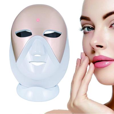 China Skin Tightening Therapy 2021 Newest Rechargeable Infrared Light Acne Wrinkle Remover Skin Rejuvenation 3 Color Led Face Mask For Home Use for sale