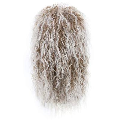 China Wholesale Cool Men's Long Style Rock Hair Synthetic Bangs Curly Hair Mullet Cosplay Rock Halloween Costume Heavy Metal Wigs for sale