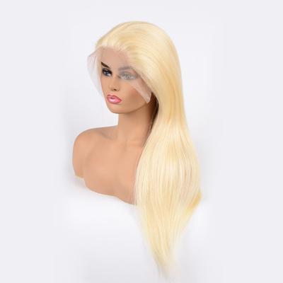 China New Arrival Good Quality 613 Straight Blonde Straight Lace Front Wigs Human Hair For European Market for sale