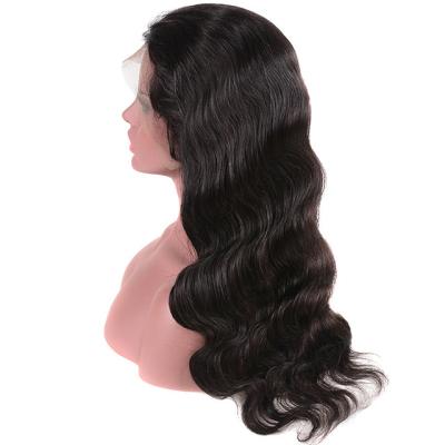 China Premium Quality 9A 180% Density 360 HD Transparent Lace Body Wave Human Hair Wigs Body Wave Frontal for sale