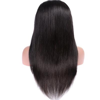 China 100% Lace Front Wigs High Quality Natural Black 9A Straight Human Hair 360 Straight Lace Front Wig Full Wig With Different Length for sale