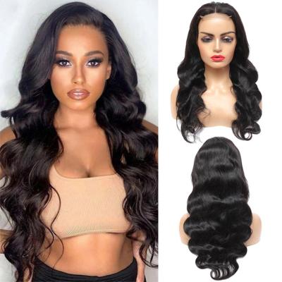 China Body Wave Manufacturer 150% 180% Closure 4*4 HD Lace Frontal Body Wave Hair Wig for sale