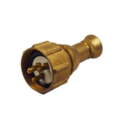 China Impa 792886 Residential/General Purpose Marine Cast Brass Waterproof Adapter 3 Pin Power Industry Plugs And Sockets Electrical Connectors For Boat Vessel for sale