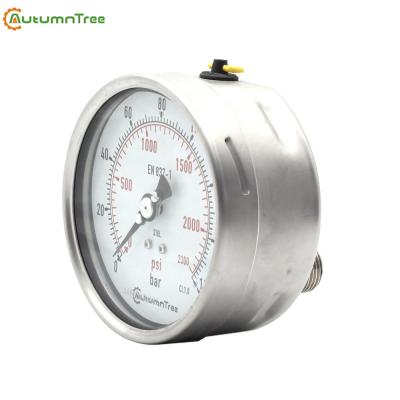 China Stainless Steel Case Back 63mm All Stainless Steel Liquid Filled Din Pressure Gauge, Heavy DutyMOD. 118AL for sale