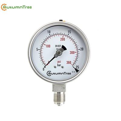 China Stainless steel case 1.6% all stainless steel pressure gauge, mod. 118AL for sale