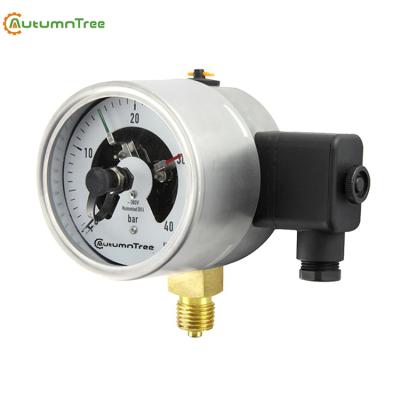 China BSP Connection Case Stainless Steel Electrical Contact Pressure Gauge 2.5