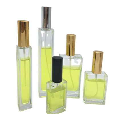 China Wholesale Cheap Empty Rectangular 30ml 50ml 100ml Perfume Glass Cosmetic Bottles for sale