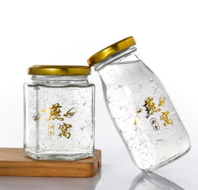 China High Temperature Resistant Glass Milk Sealed Bird's Nest Jar Bottle for sale