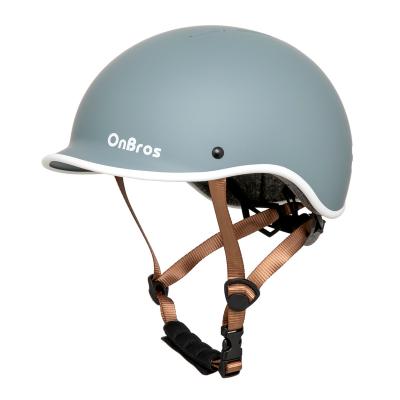 China Urban Skateboard Bike Helmet OnBros Adult Safety Certified Urban Helmet For Bicycle Skateboard Scooter Skating Roller Stripes for sale