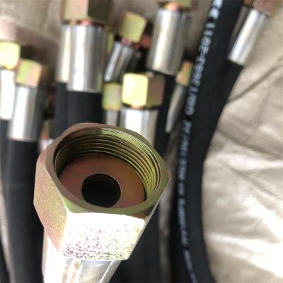 China High Pressure Hydraulic Rubber Hose Delivery Experiment Hydraulic Fluids Wire Hose Agriculture Hydraulic Hose Set for sale