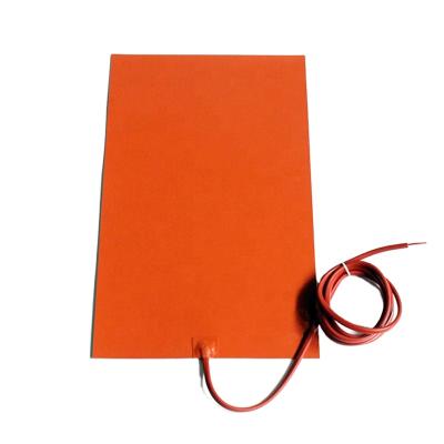 China 220v 15x1000mm Silicone Rubber Heater 15w 12v Waterproof Silicone Heater Pad for sale