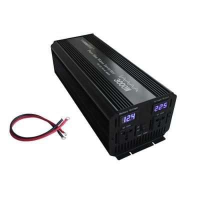 China Aluminum Alloy Case Off Grid Dual Display Pure Sine Power Inverter With Charger UPS Charging for sale