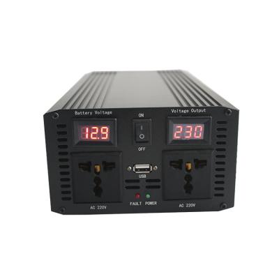 China off-grid system power inverter 1000W true power 110v 200V output pure sine wave power inverters with digital LED display for sale