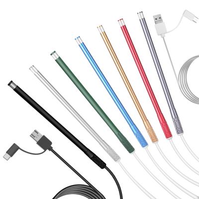 China TYPE etc Hard 1.5m Flexible USB C Cable Snake Endoscopy Camera Mini Endoscope Camera 7mm 2m 1m For Android Smartphone PC for sale