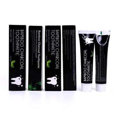 China Natural Tasteless Teeth Whitening Tooth Cleaning Whitening Activated Charcoal Bamboo Toothpaste for sale