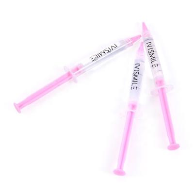 China IVISMILE Wholesaler 3ml Convenient Dental Bleaching Syringe Peroxide Teeth Whitening Gel Bulk for sale