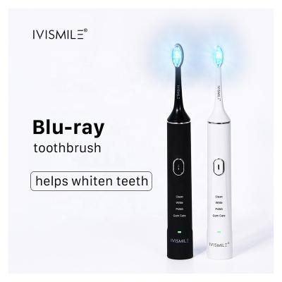 China IVISMILE 6 Rechargeable Blue Lights Teeth Whitening Wireless Rechargeable Sonic Electric Toothbrush OEM for sale