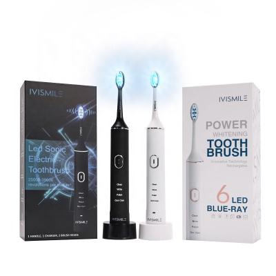 China IVISMILE Rechargeable Inventive New LED Light Automatic Teeth Whitening Electric Toothbrush for sale