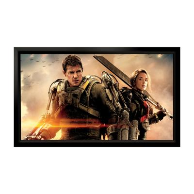 China Transparent Frame 16:9 Aperture 0.5mm PS Frame Projection Screen 150 Inch Projector Screen for sale