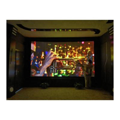 China Frame 130 Inch Home Use 16/9 High Quality 4k Curved Projection Screens White Projector Screen for sale